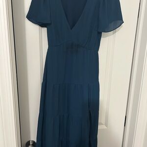 Abercrombie & Fitch Deep Blue Midi Dress
